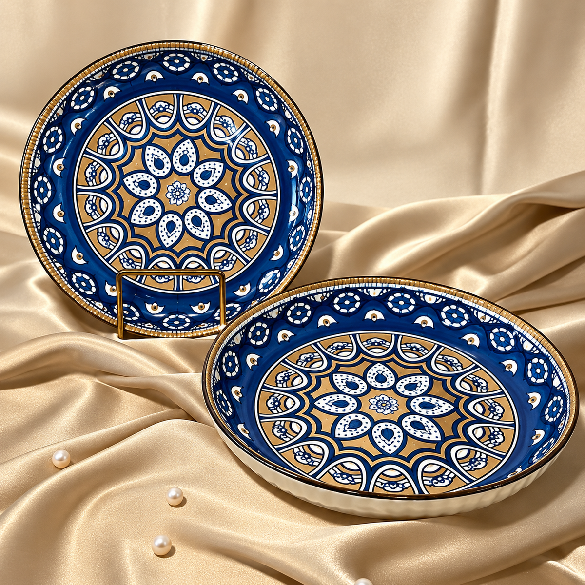 Midnight Ceramic Serving Bowl