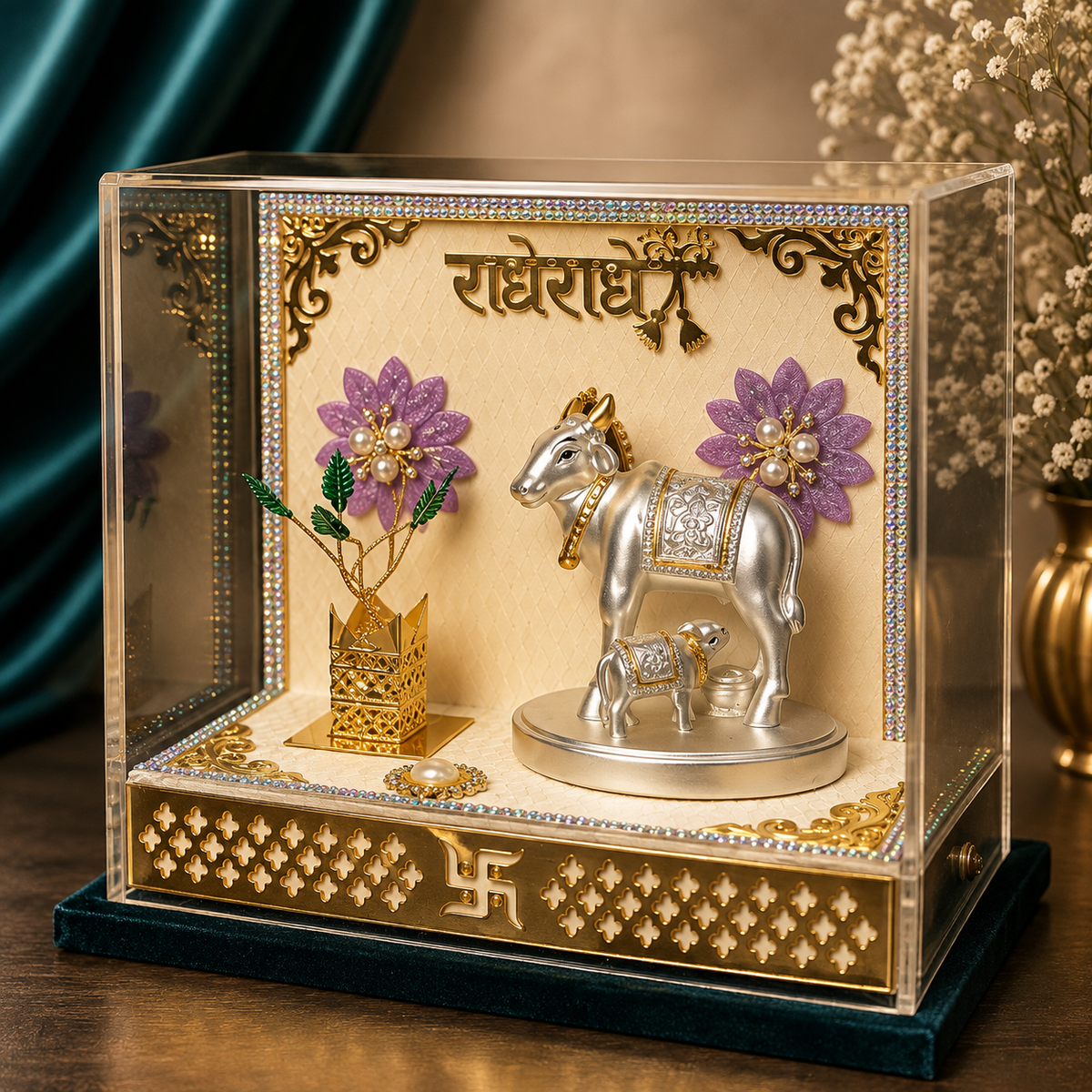 Kaamdhenu Tulsi Silver Plated