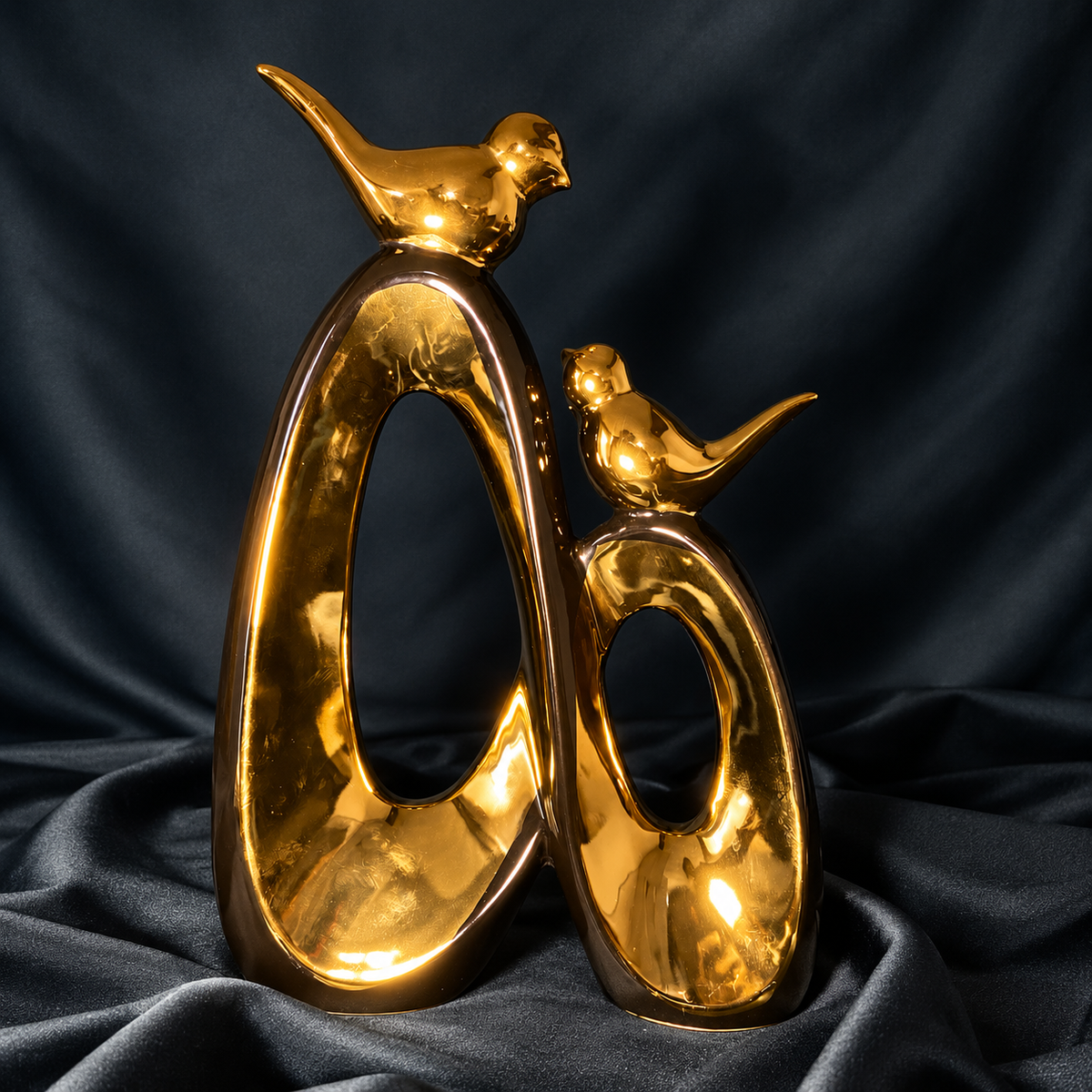 Golden Nest Decorative Showpiece