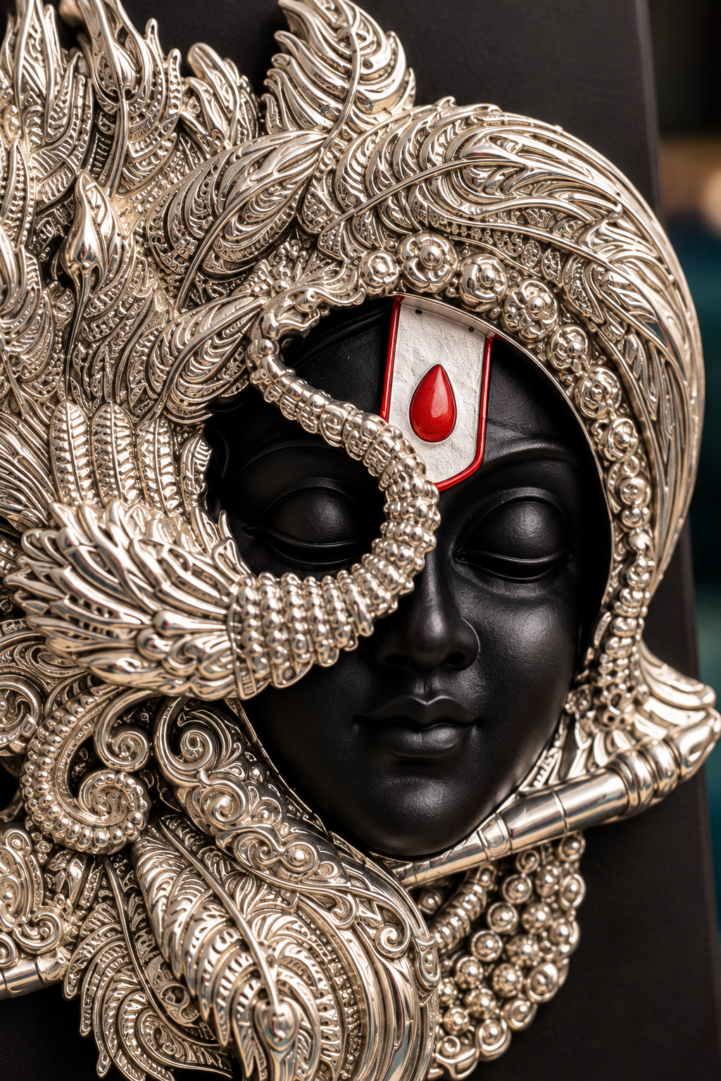 Shree Madhav Silver Plated Krishan Idol