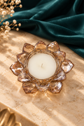 Lotus Petal Crystal Candle
