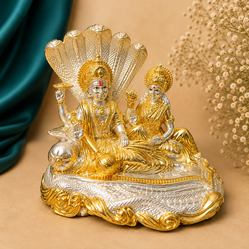 Lakshmi Narayan Silver Plating Idol