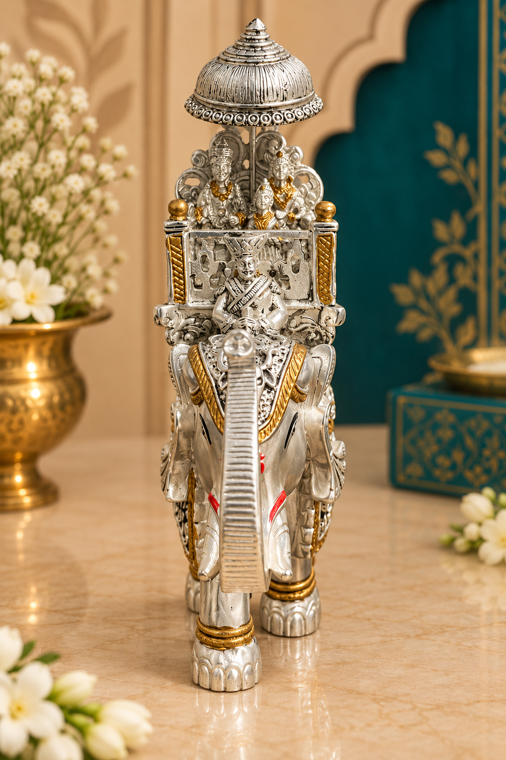 Gajraj Sawari Silver & Gold Plated