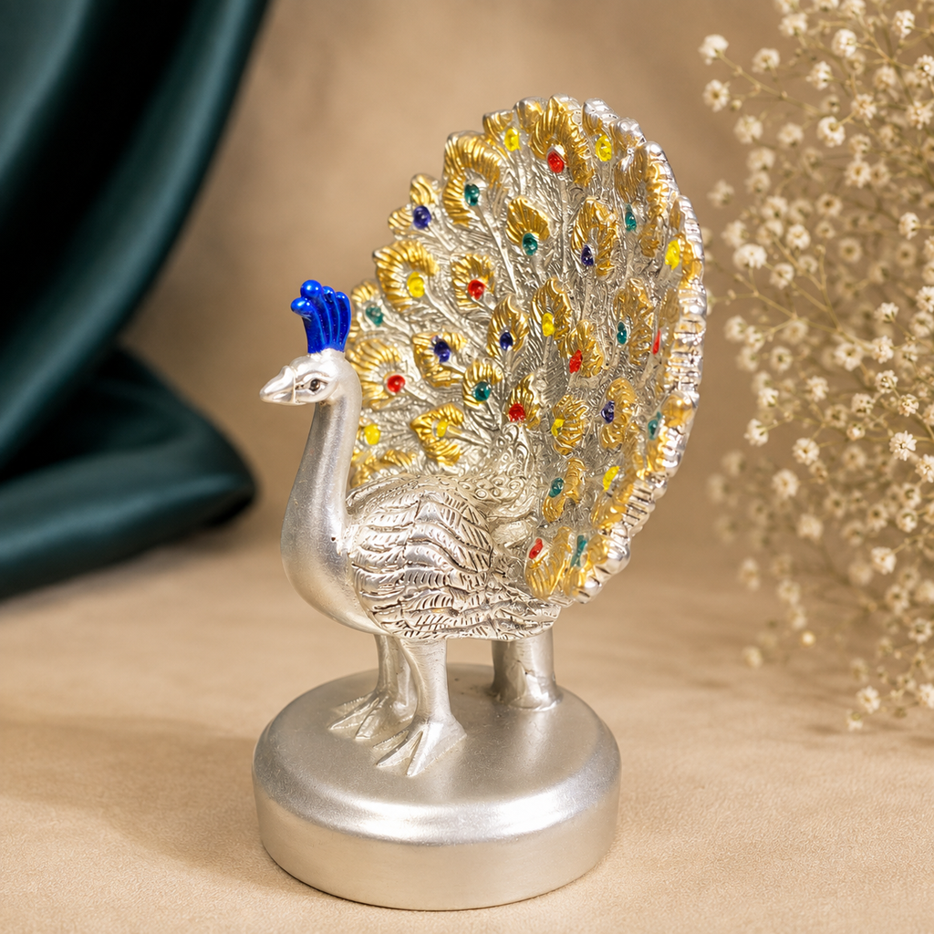 Mayur Silver Plating Peacock