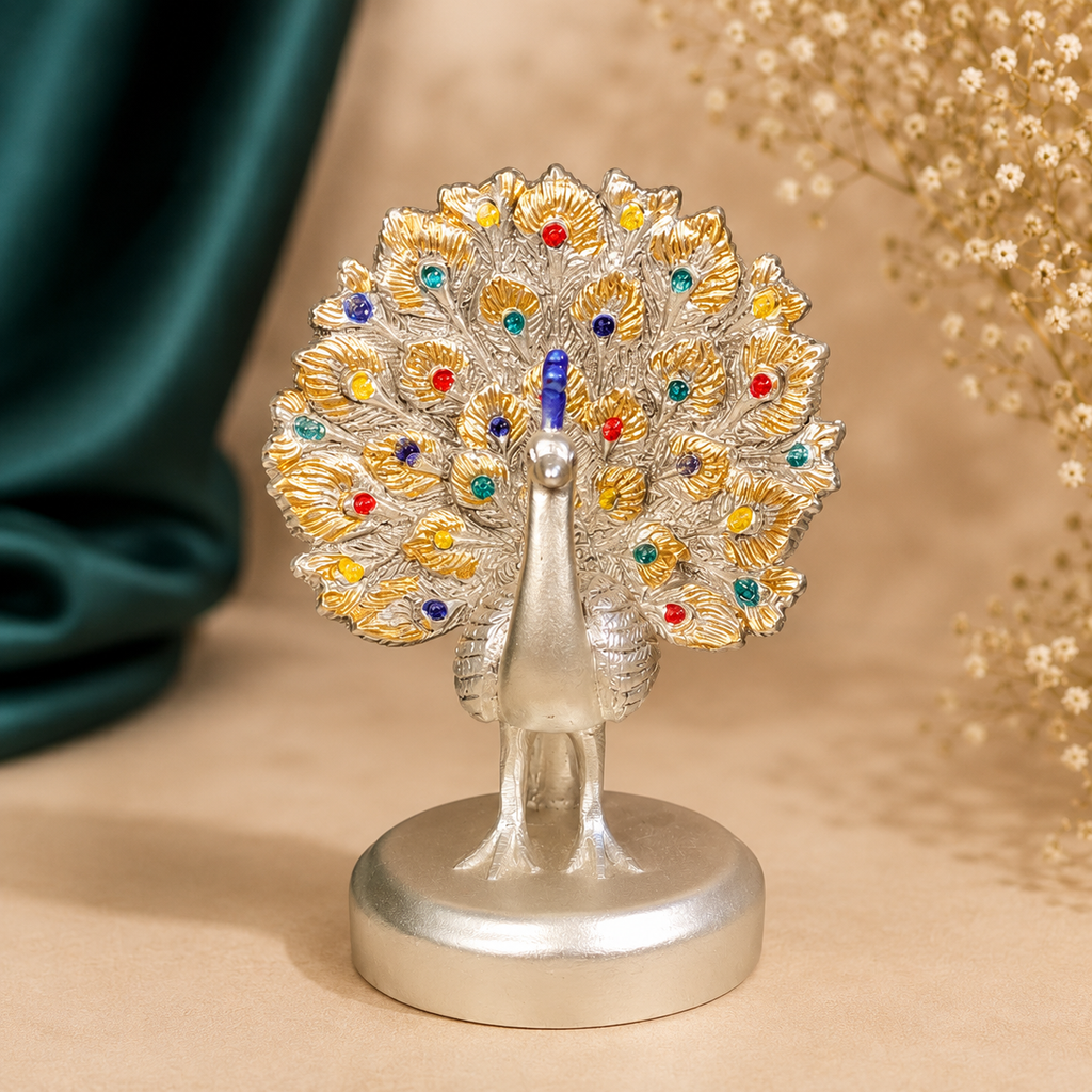 Mayur Silver Plating Peacock