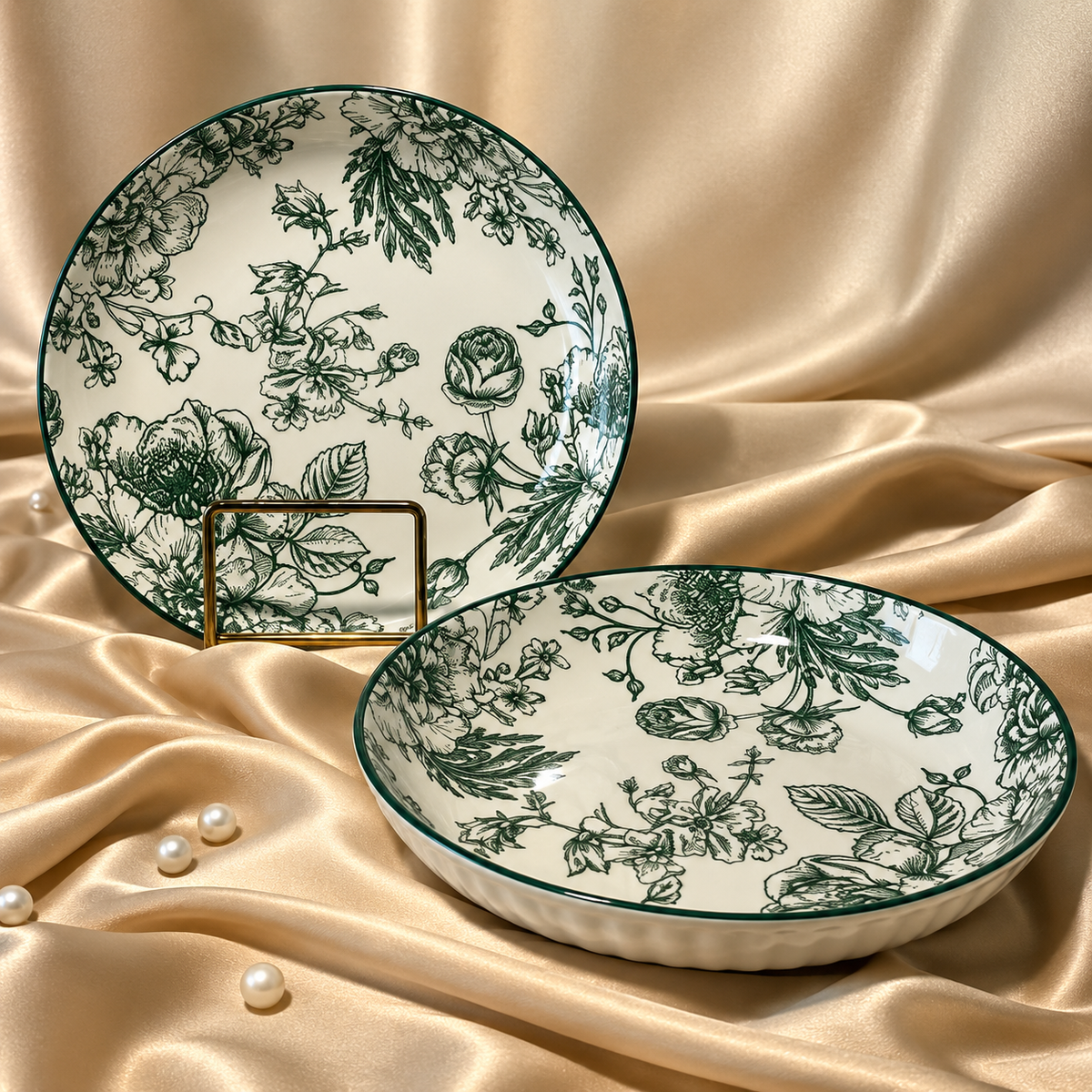 Midnight Ceramic Serving Bowl