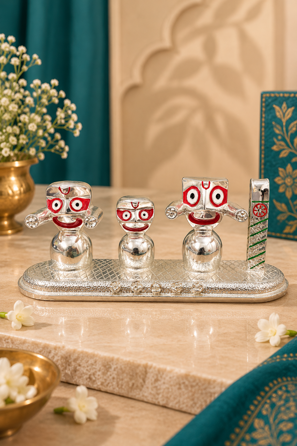 Shree Jagannath Silver Plated Idol