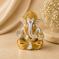 Mangal Murti Silver Plated Little Ganesha Idol