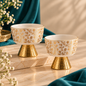 Gold Footed Pudding Bowl Set Of 6