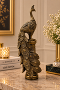 Regal Antique Peacock Decorative Showpiece