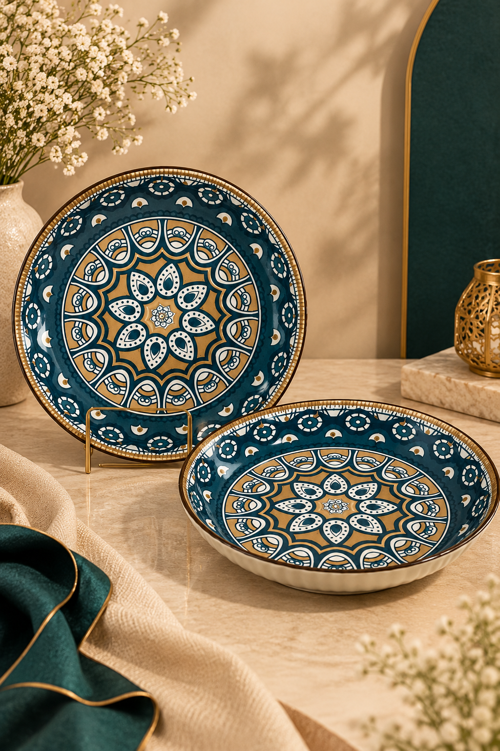 Midnight Ceramic Serving Bowl
