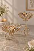 Royal Glided Double Golden Bowl Trolley
