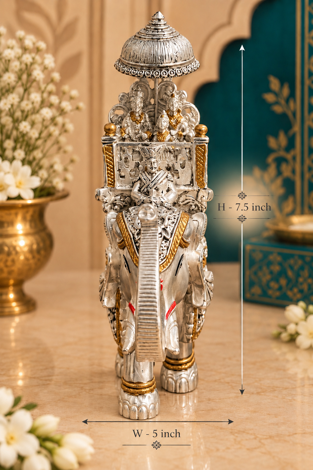 Gajraj Sawari Silver & Gold Plated