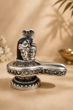 ShivShakti Silver Lingam