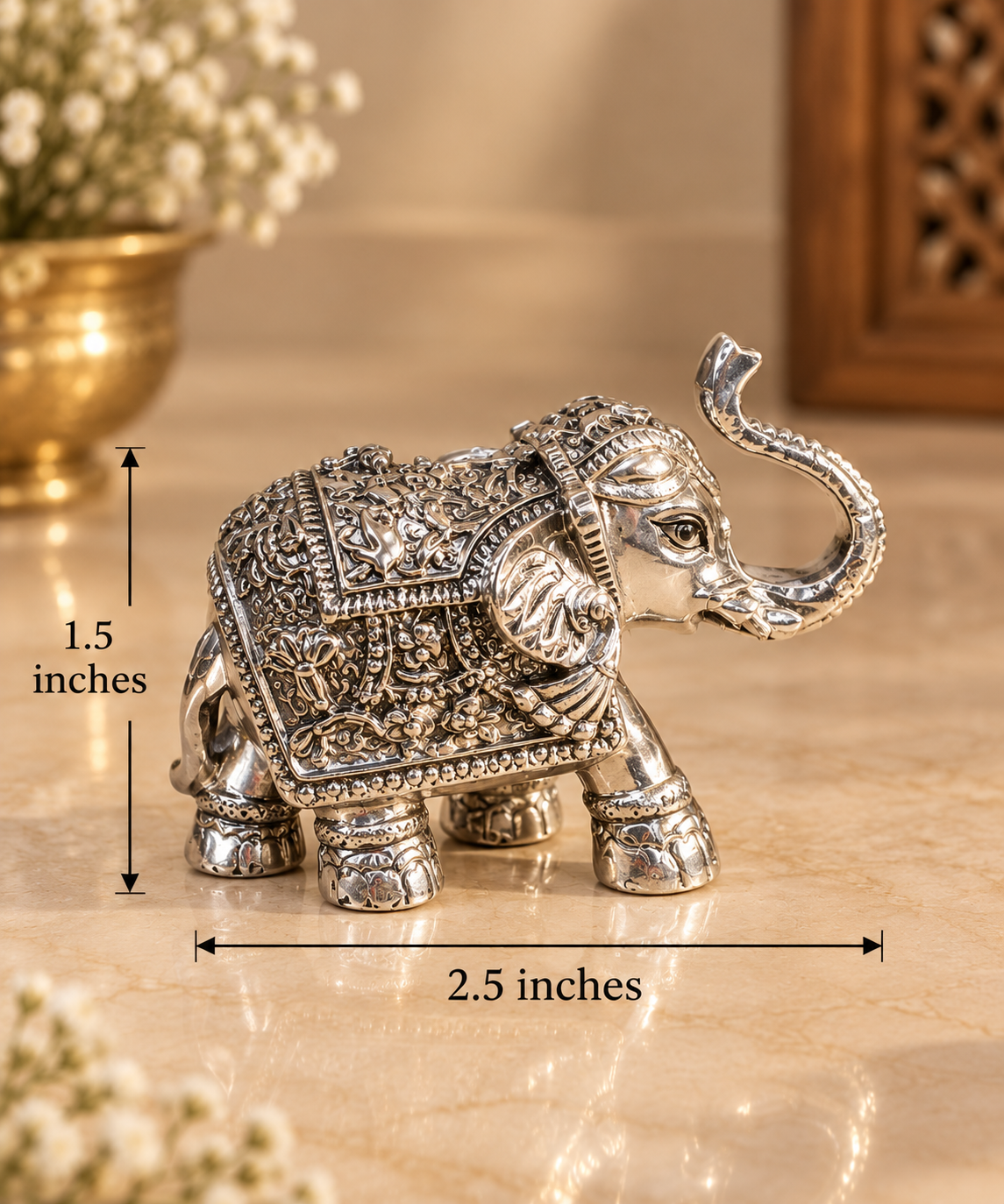 Gajanan Vaibhav Kalash Silver Plated Set