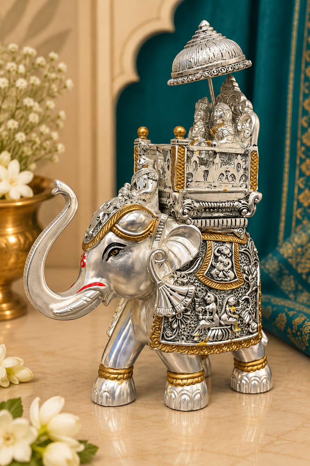Gajraj Sawari Silver & Gold Plated