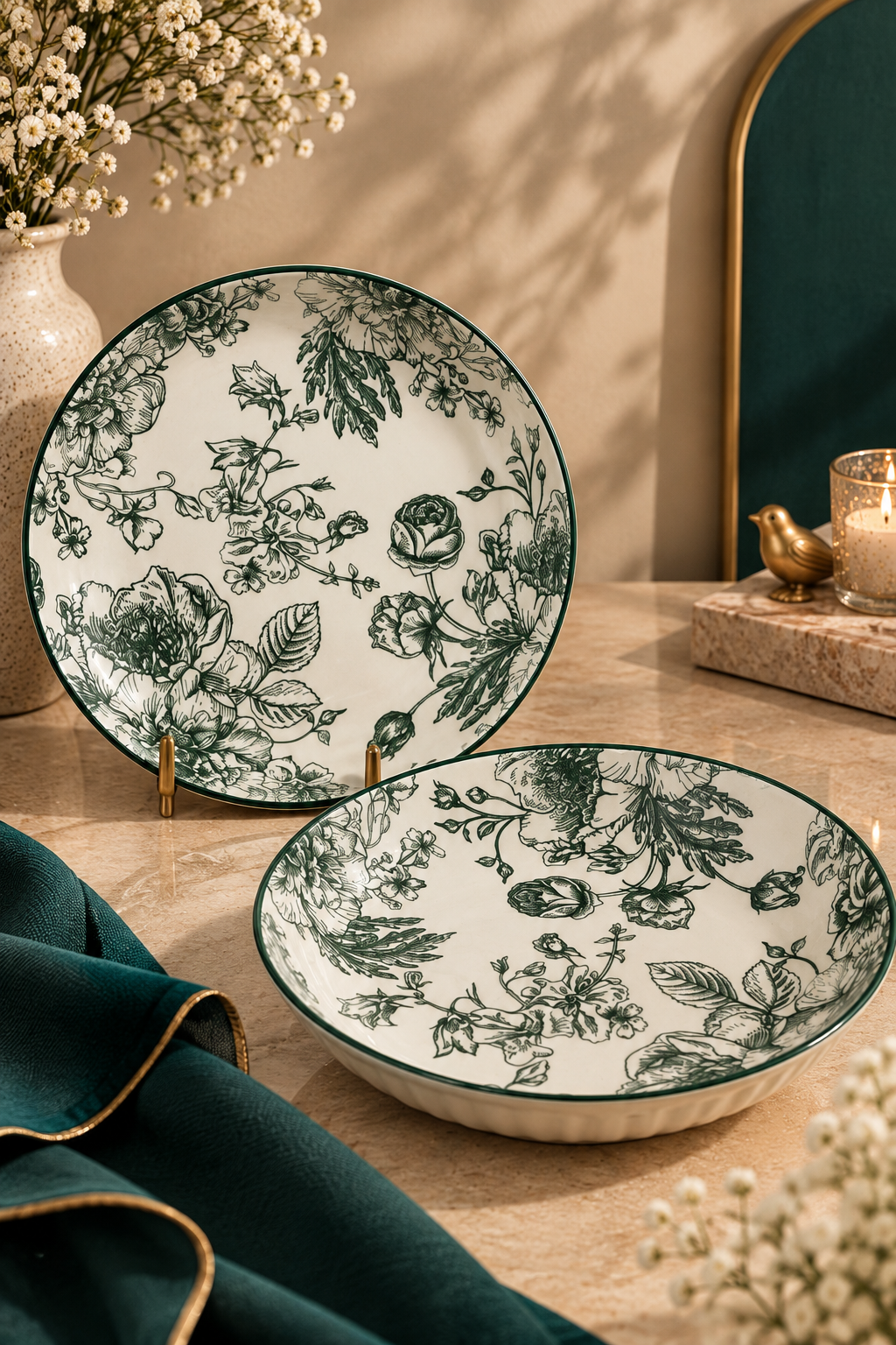 Midnight Ceramic Serving Bowl