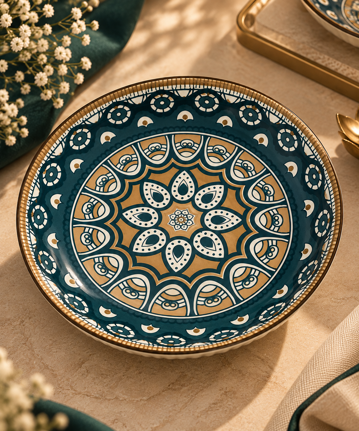 Midnight Ceramic Serving Bowl