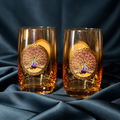 Royal Peacock Glass Set Of 6