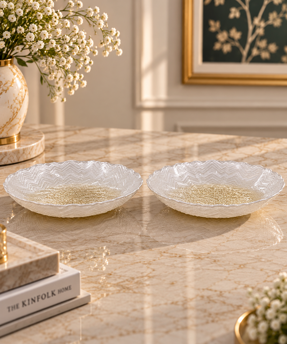 Mandala Radiance Snack Plates