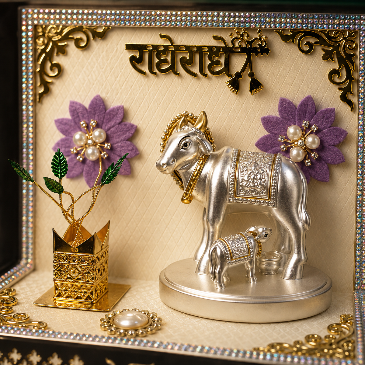 Kaamdhenu Tulsi Silver Plated