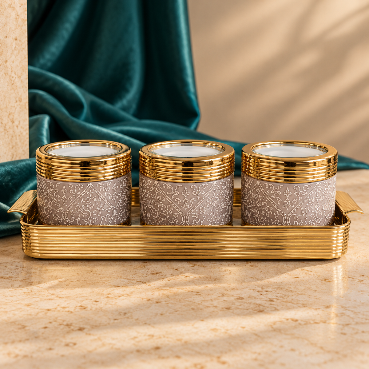 Aurelia DryFruit Tray Set - of 3