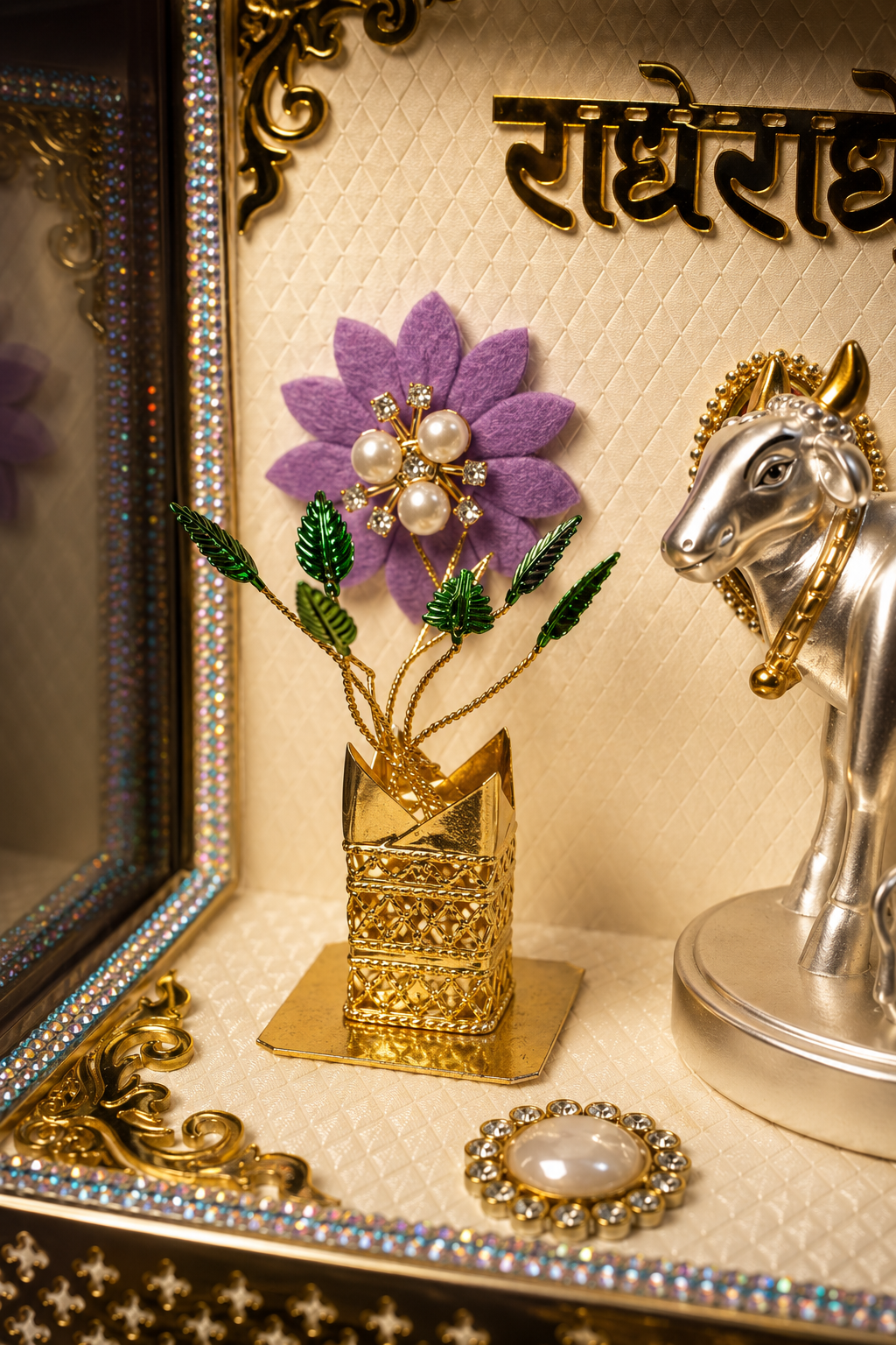 Kaamdhenu Tulsi Silver Plated