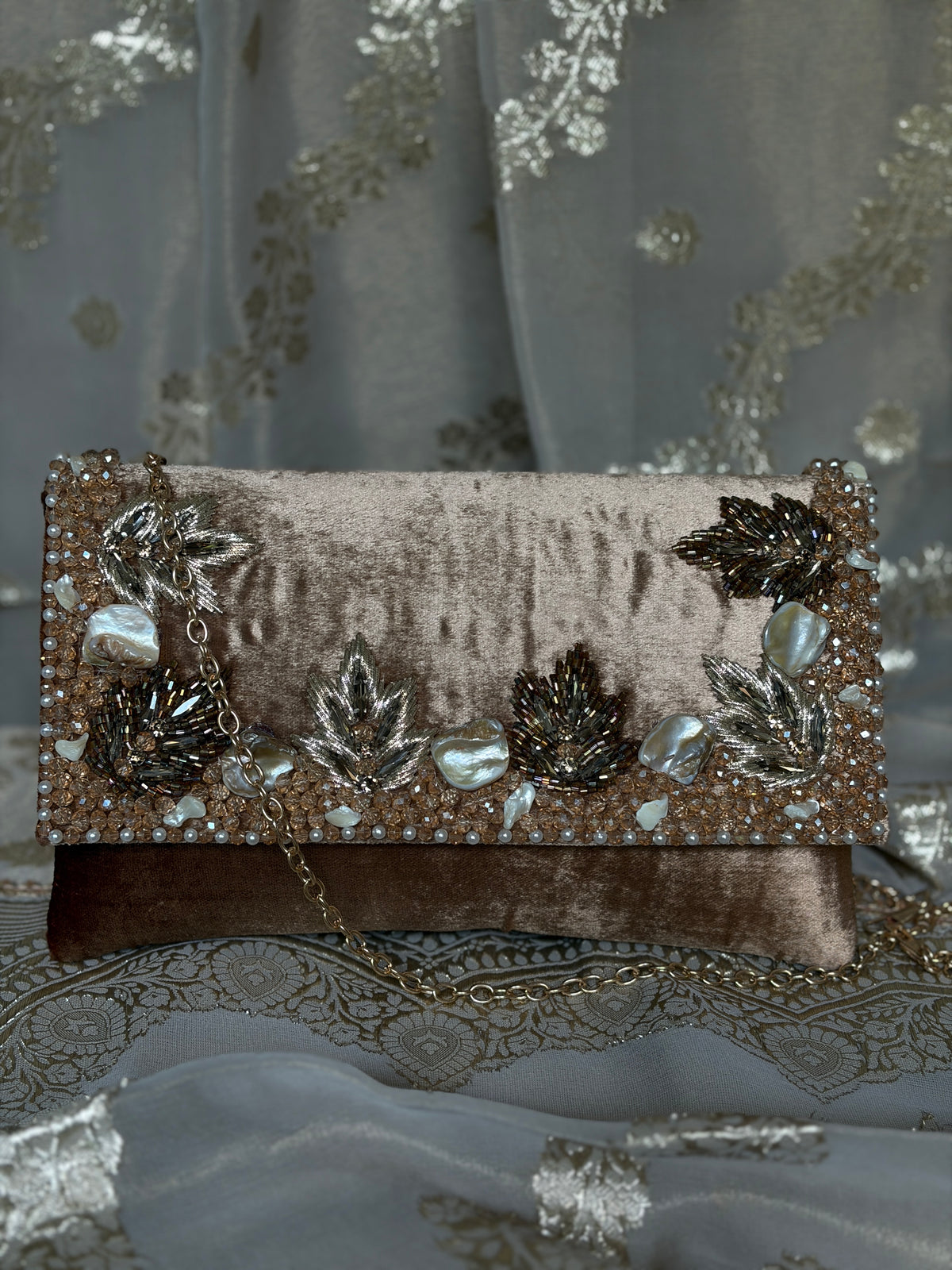 Velvet Sitara Clutch