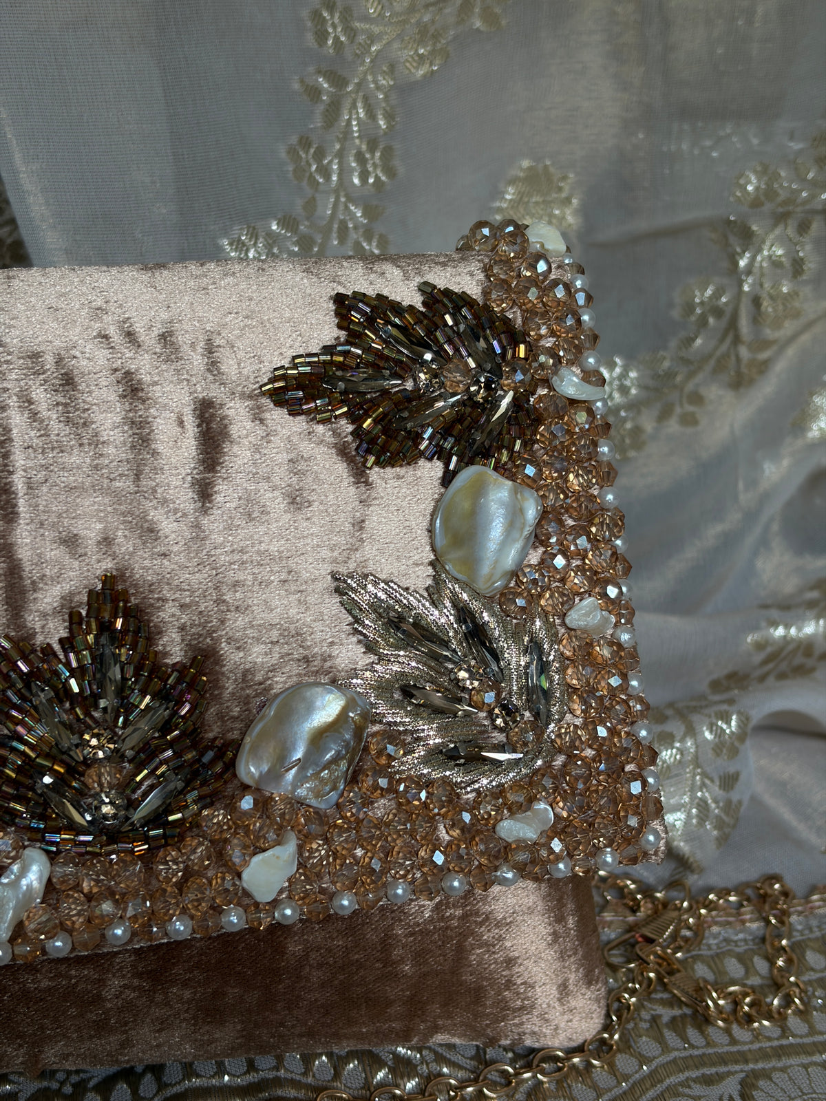 Velvet Sitara Clutch